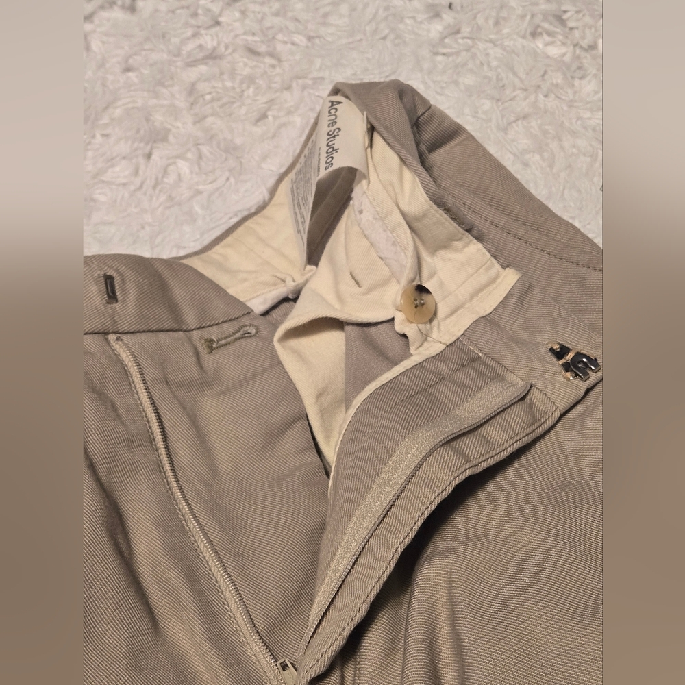 Acne Studios Pink Label Trousers Sand Color Khaki Size 48 - Picture 7 of 12